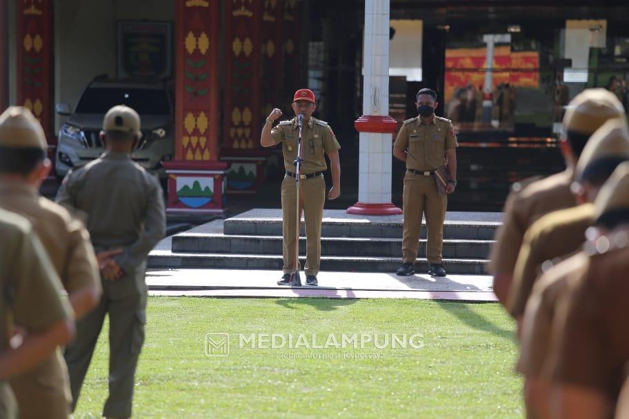 Dua Tahun Ditiadakan, Pemkab Lambar Kembali Gelar Apel