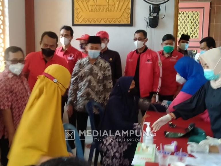 Capaian Vaksinasi Tahap 1 di Pringsewu 40,7 Persen