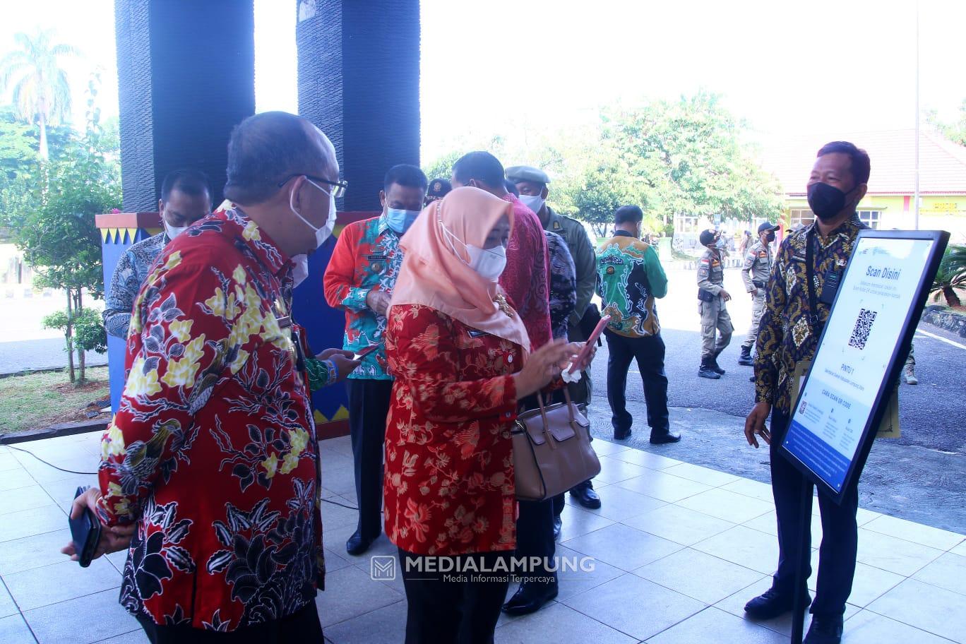 Pemkab Lampura Luncurkan Scan QR Code Aplikasi PeduliLindungi