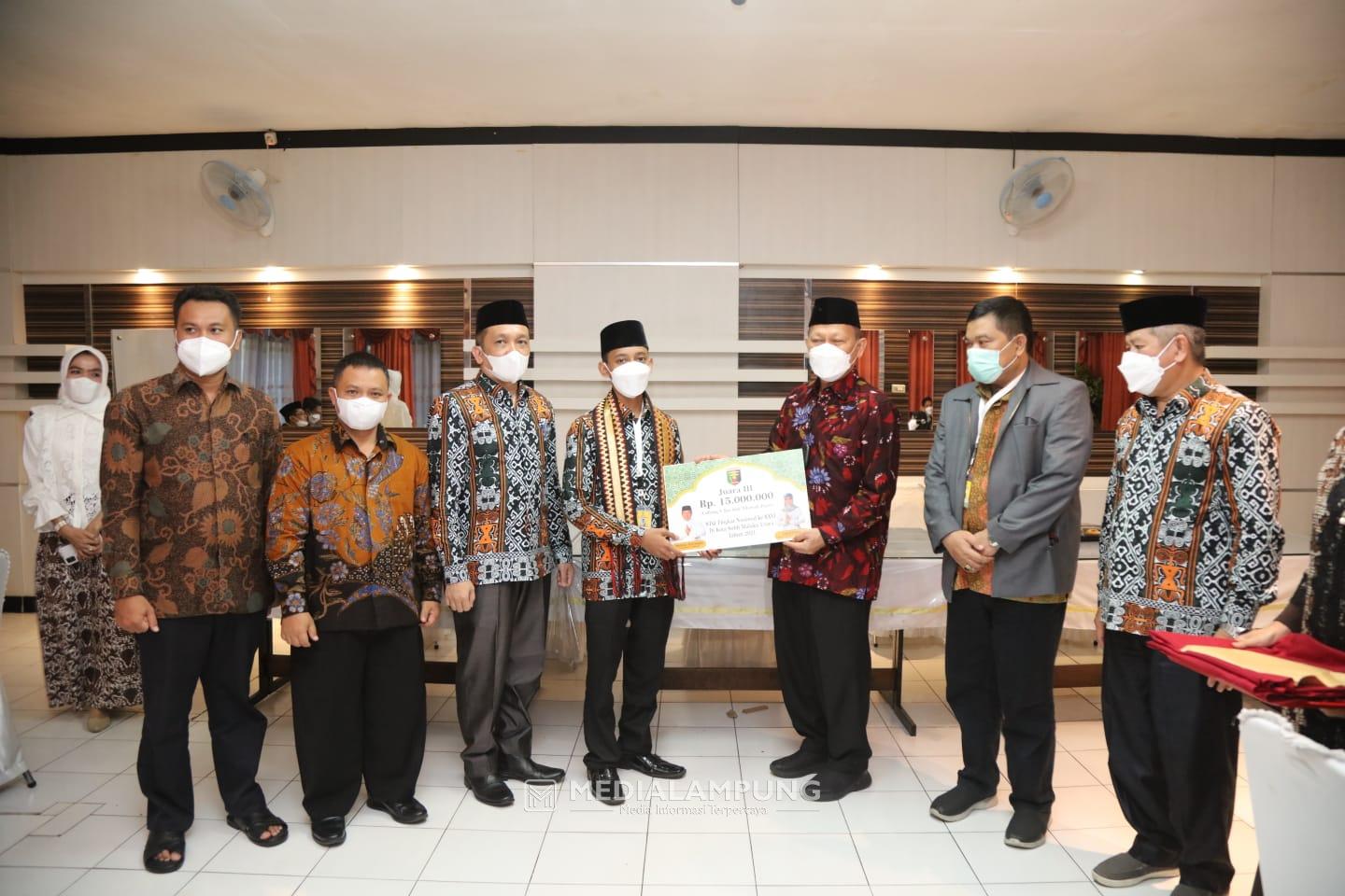 Arinal Apresiasi Kafilah Lampung Raih Juara Pada Seleksi Tilawah Qur'an dan Hadis Nasional