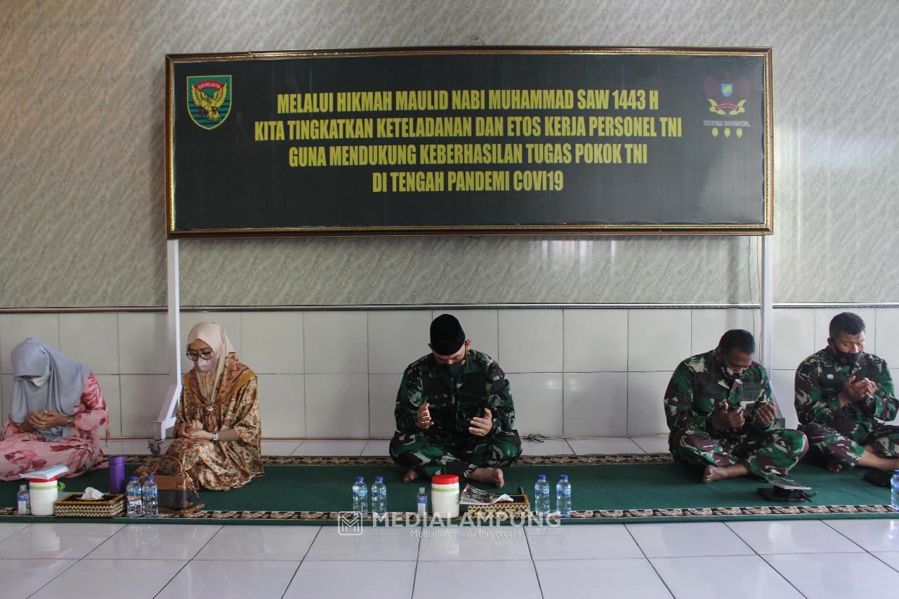 Dandim Romas Peringati Maulid Nabi Muhammad SAW di Makodim 0410