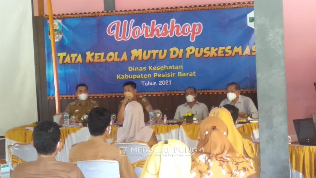 Dinkes Pesbar Gelar Workshop Tata Kelola Mutu Puskesmas