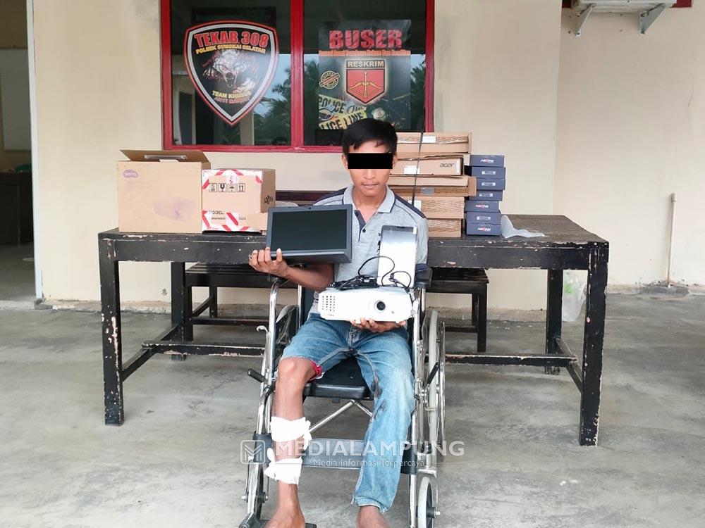 Melawan Petugas, Tersangka Pembobolan Sekolah Didor Polisi