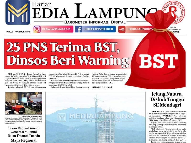 E-Paper Harian Media Lampung Edisi 24 November 2021