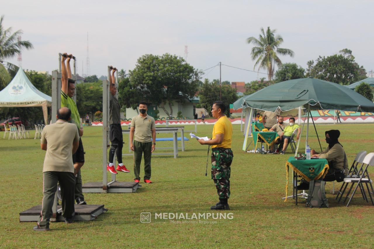 Kodim 0410/KBL Laksanakan Tes Samapta UKP Periodik II TA 2021