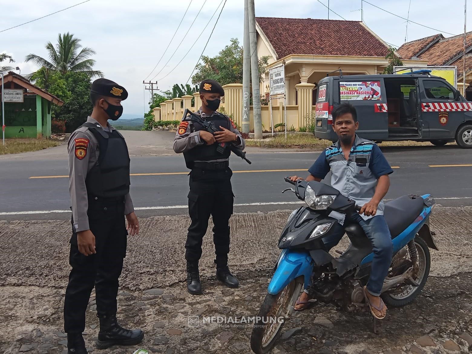 Patroli KRYD, Polres Waykanan Ajak Masyarakat Disiplin Prokes