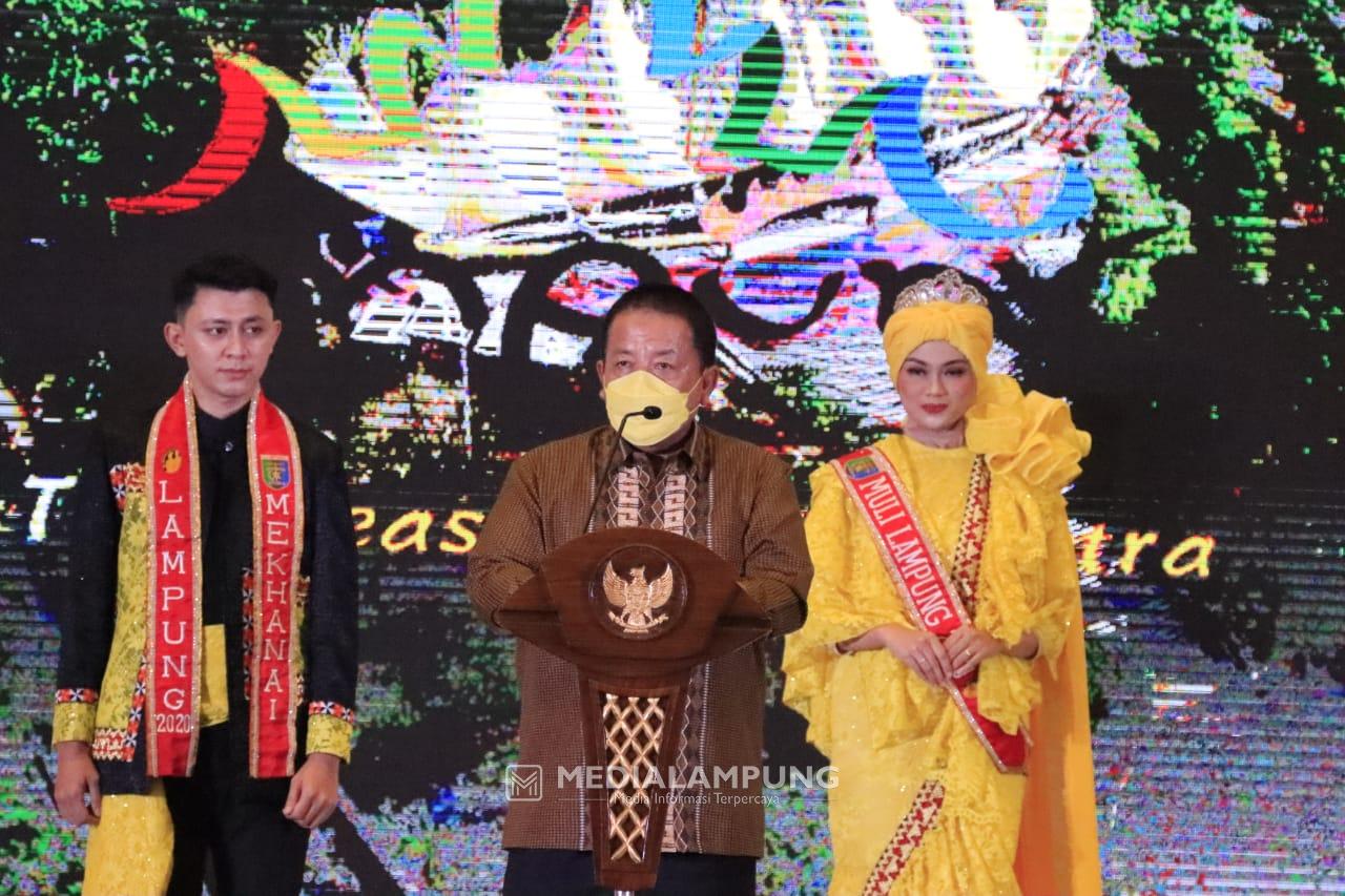 Grand Final Pemilihan Muli Mekhanai 2021, Arinal Dorong Pembangunan Pariwisata Lampung