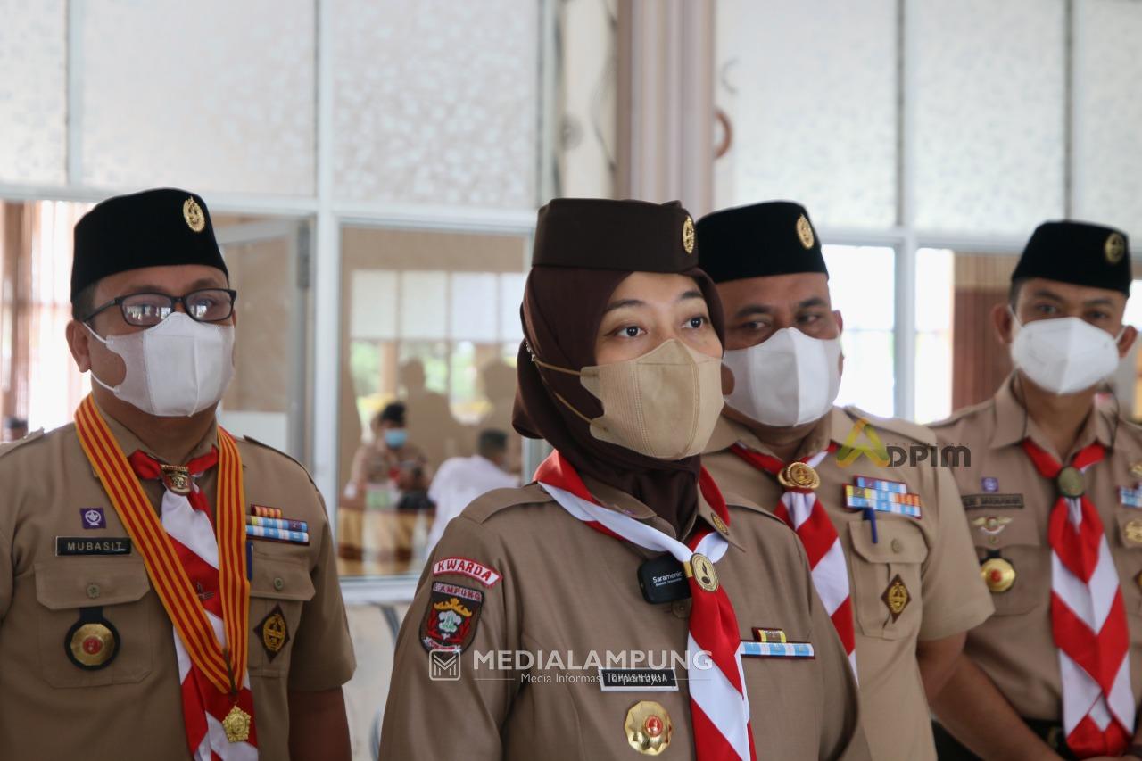 Ketua Kwarda Pramuka Buka Rakor Satgas Pramuka Peduli di Era Pandemi se-Lampung