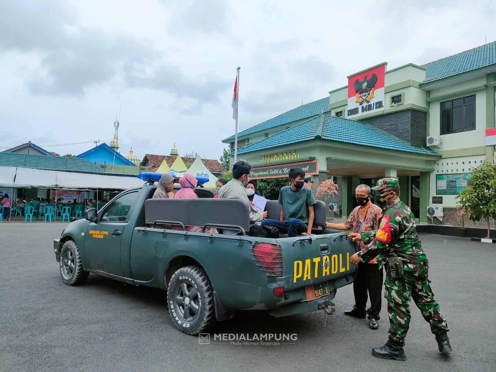Kodim 0410 Beri Pelayanan Spesial Bagi Masyarakat yang Ingin Divaksin Covid