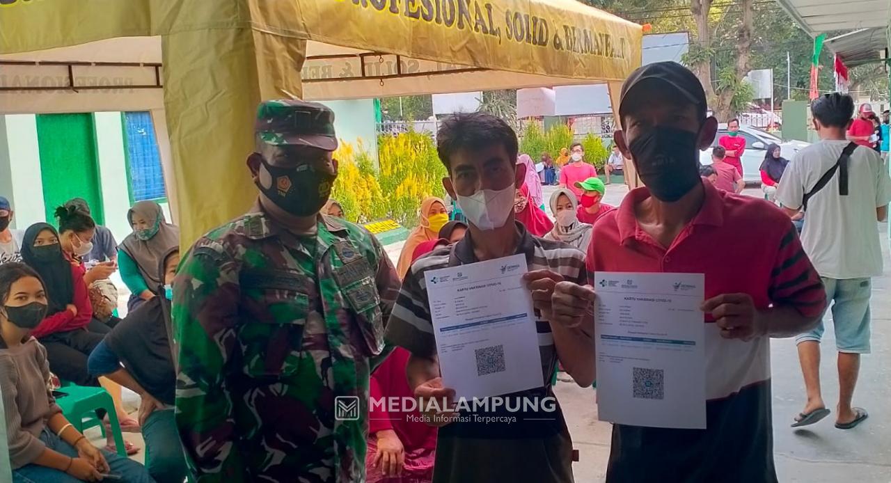 Percepat Herd Immunity, Koramil Panjang Terus Gelar Vaksinasi
