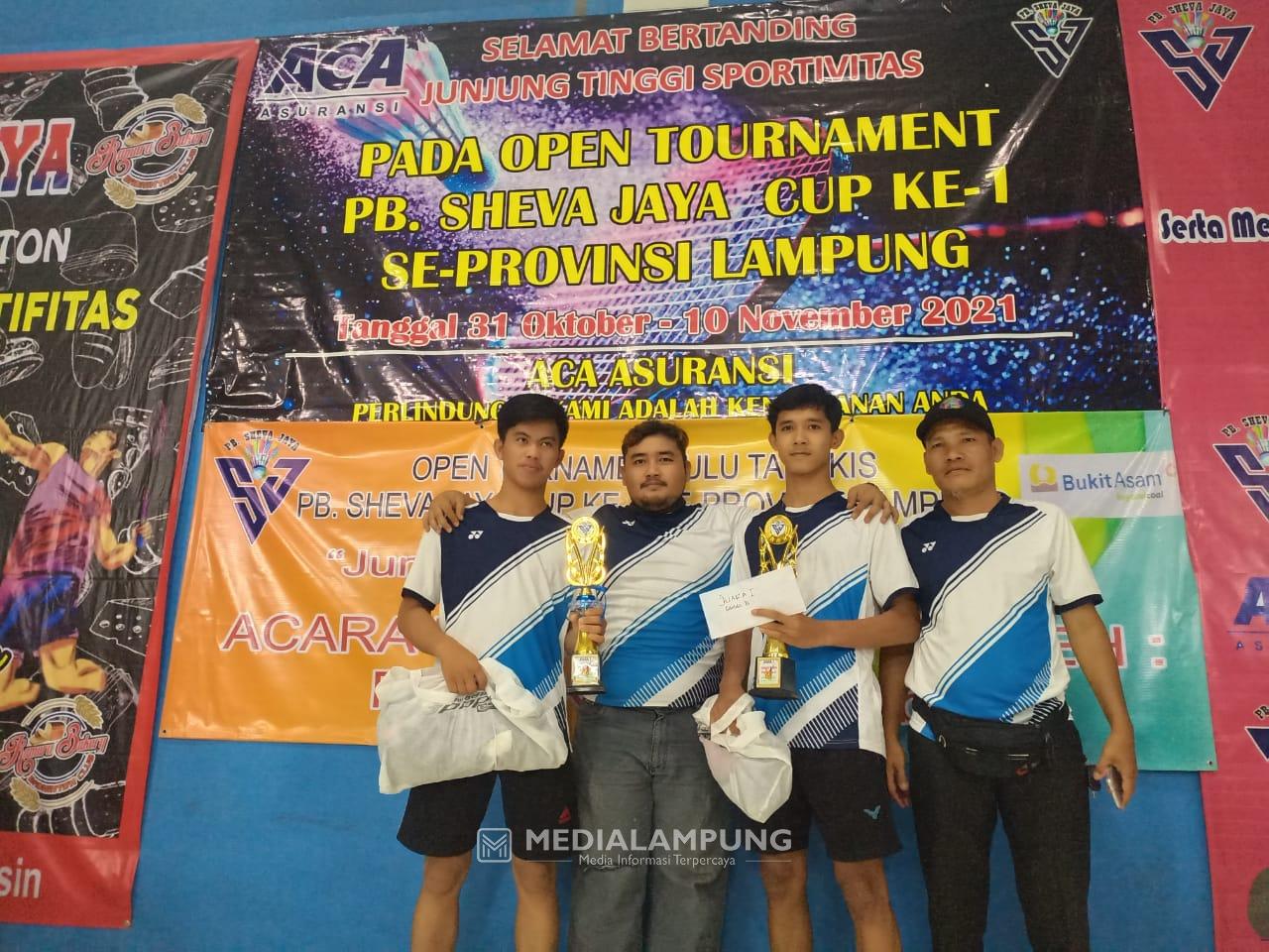 Atlet Bulutangkis Waykanan Juarai Turnamen Cheva Jaya Cup