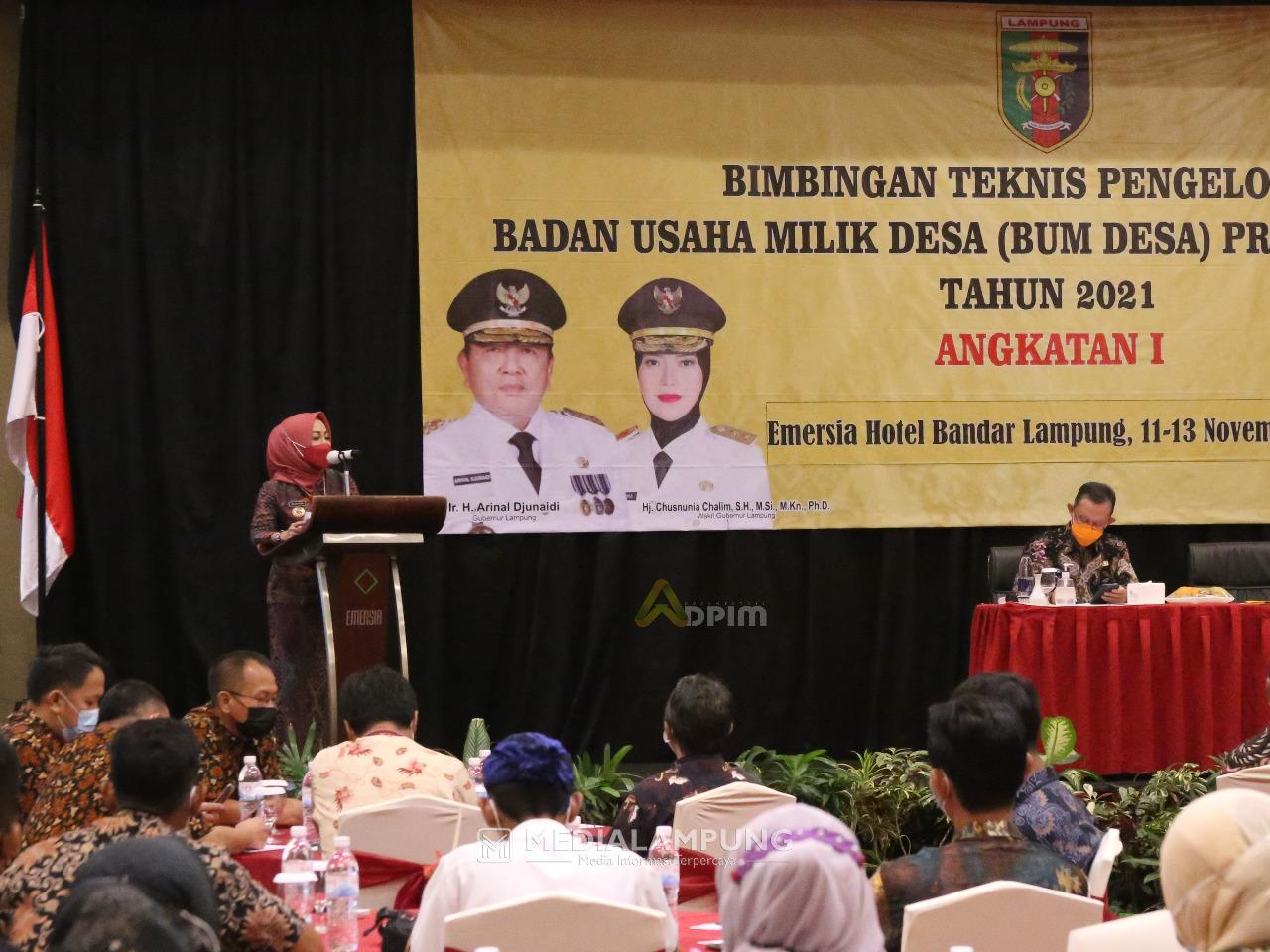 Tingkatkan Kualitas BUMDes, Pemprov Bimtek Bagi Direktur dan Bendahara BUMDes se-Lampung
