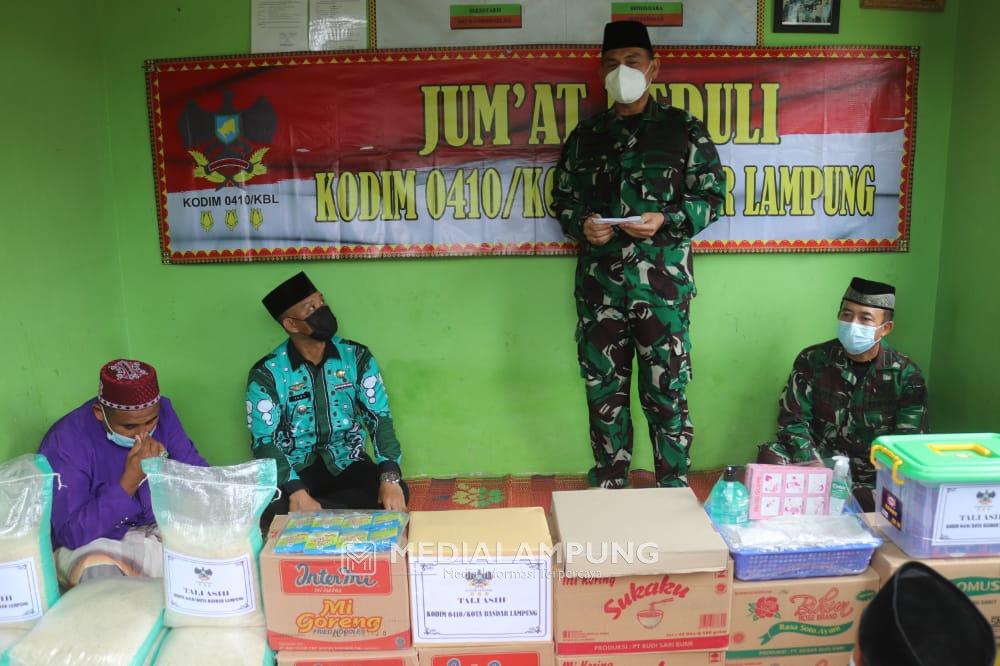 Jum'at Peduli, Dandim 0410 Kunjungi Panti Asuhan Daarul Sallam