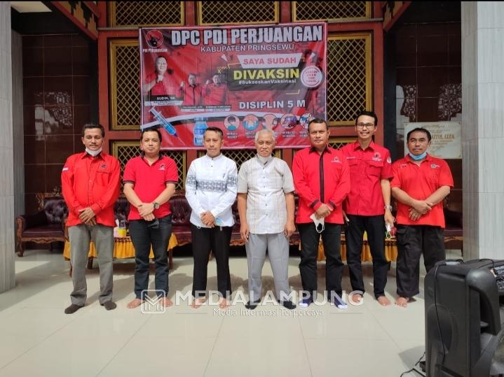 PDIP dan LDII Pringsewu Gelar Vaksinasi Dosis Kedua