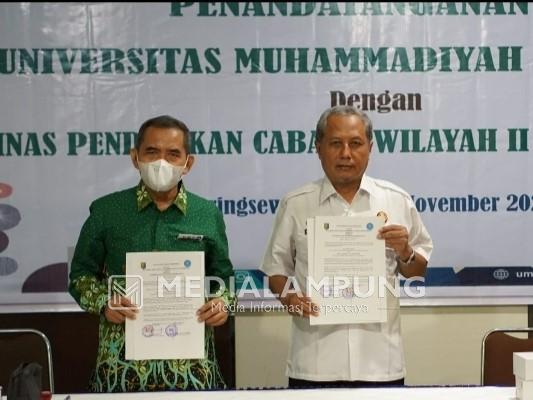 UMPRI Lakukan Penandatanganan MoU dengan Disdikcab Wilayah II Lampung