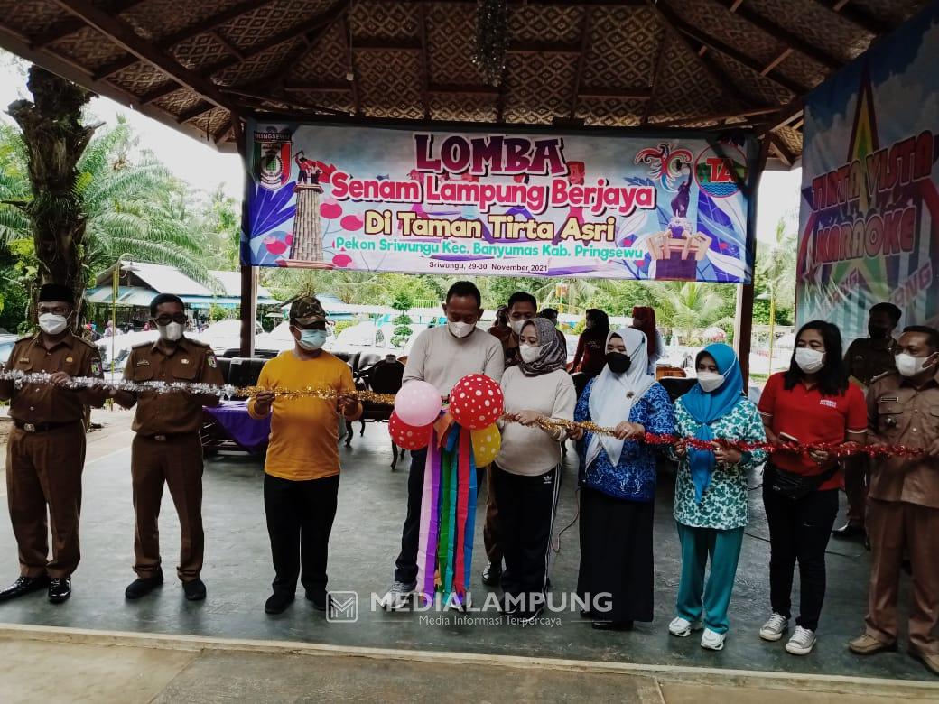 Pokdarwis Tirta Asri Pringsewu Gelar Lomba Senam Lampung Berjaya