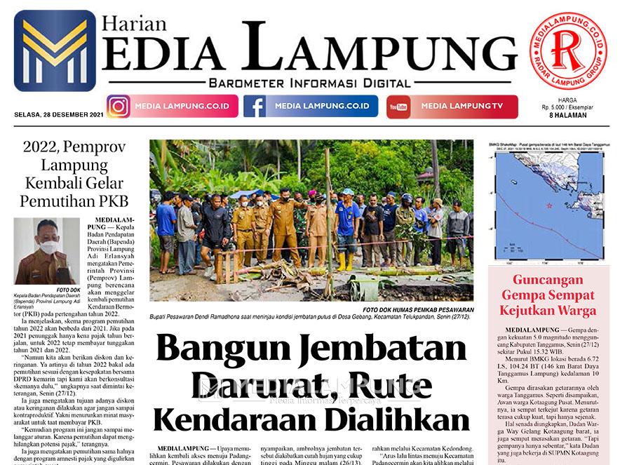 E-Paper Harian Media Lampung Edisi 28 Desember 2021
