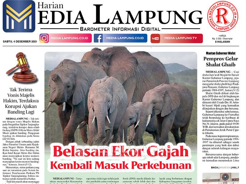 E-Paper Harian Media Lampung Edisi 4 Desember 2021