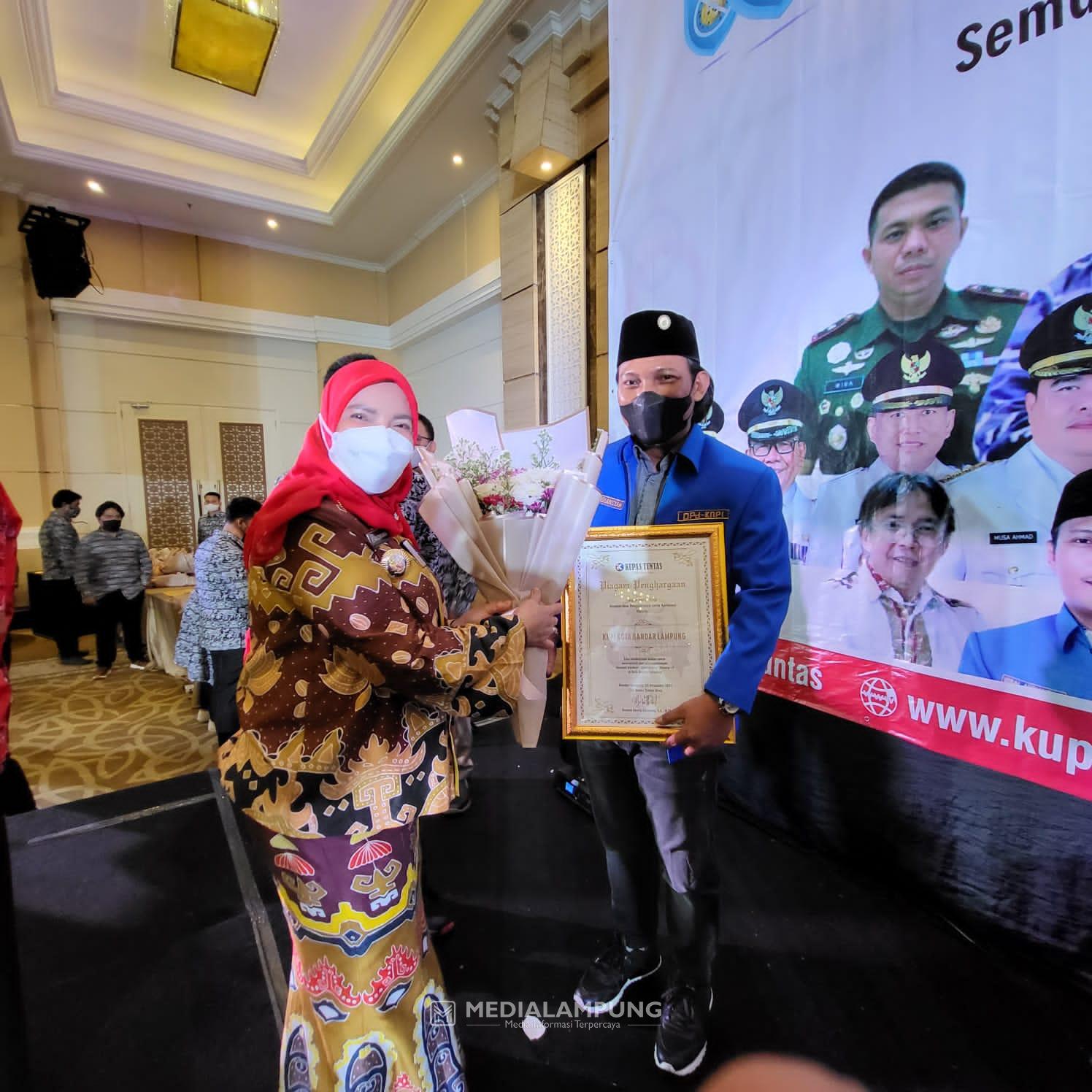 Aktif di Masa Pandemi Covid-19, KNPI Terima Penghargaan dari Pemkot Bandarlampung