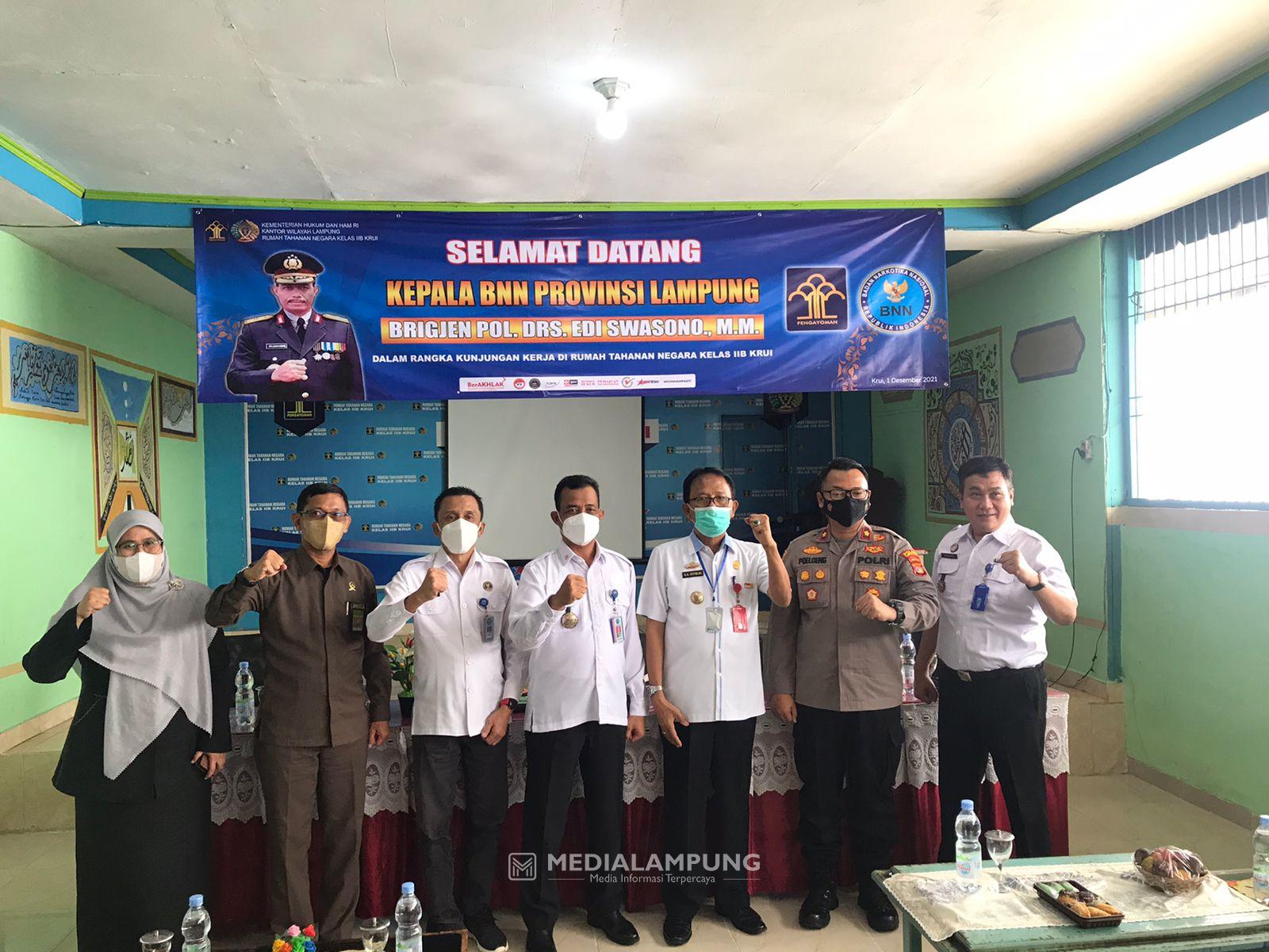 Kunjungi Rutan Krui , Edi Swasono : 1 Gram Narkoba Bisa Pengaruhi 40 Orang