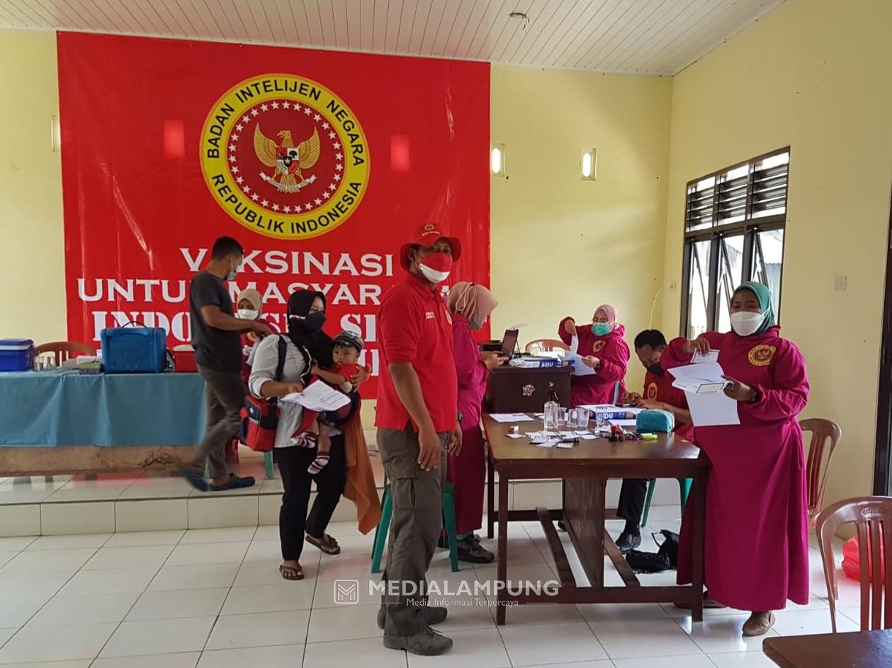 BIN Daerah Lampung Gelar Vaksinasi 300 Dosis di Lambar