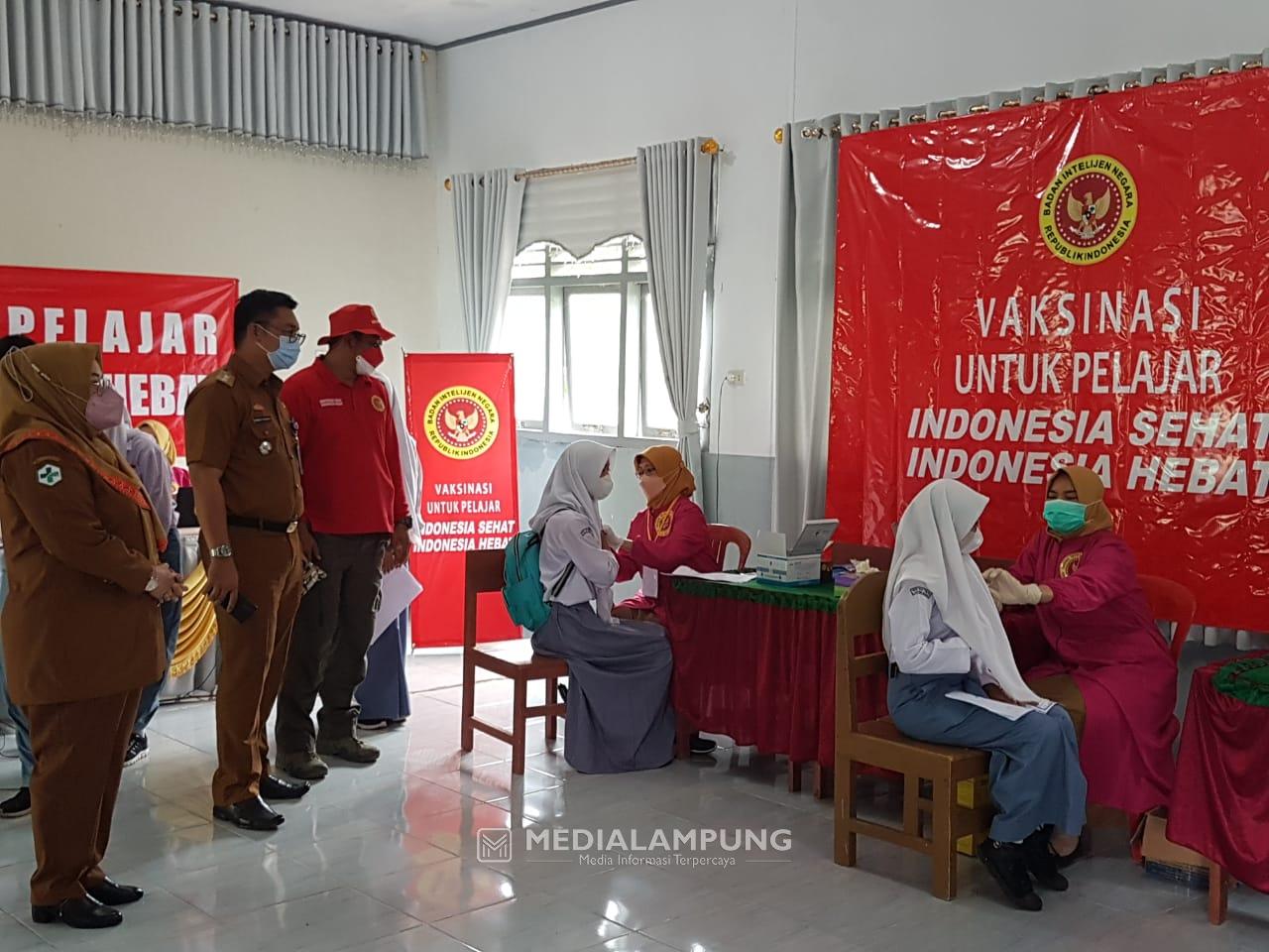 SMAN 1 Waytenong Lokasi BINDA Lampung Kejar Instruksi Presiden RI Raih Herd Immunity 