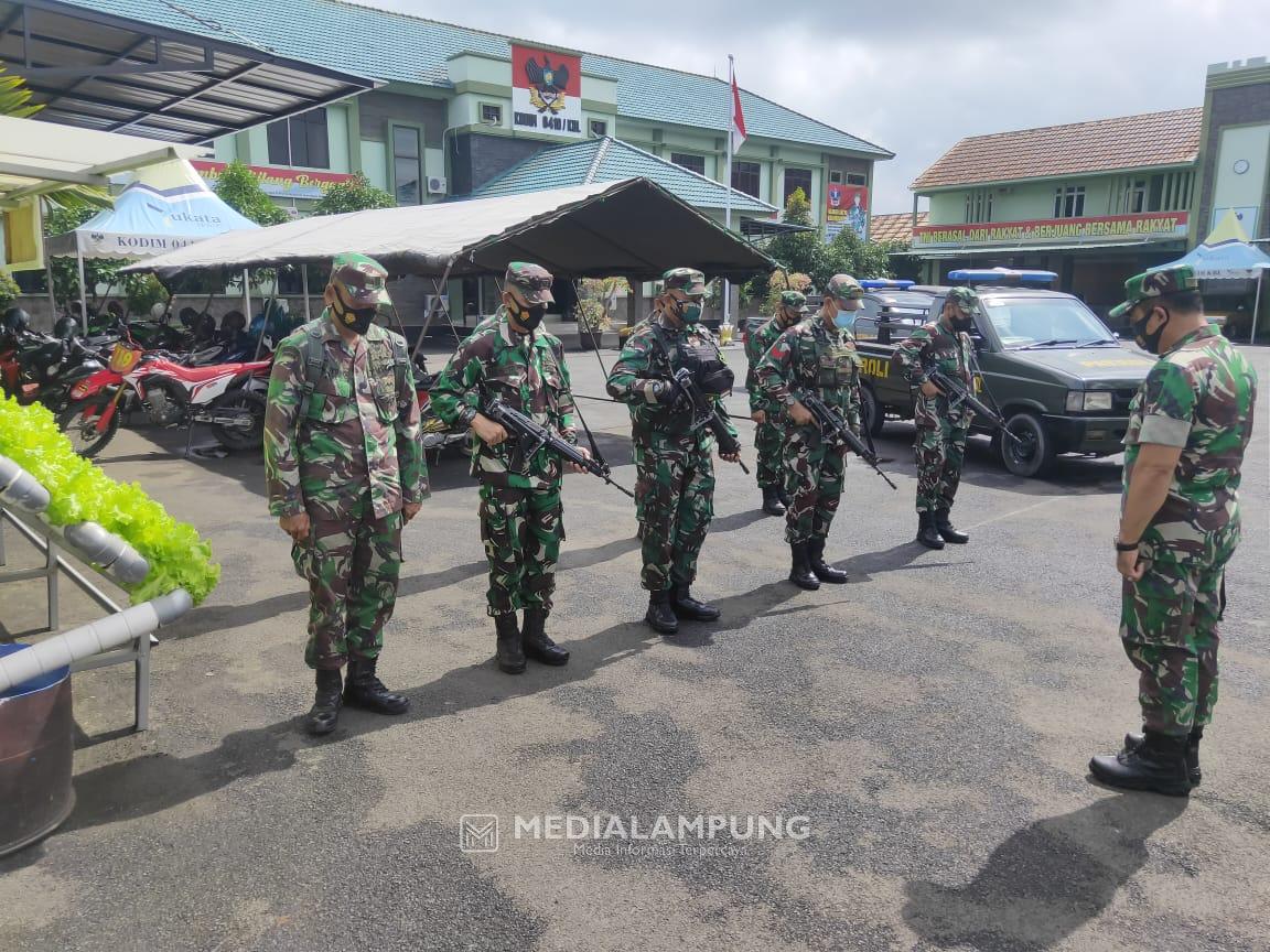 Tingkatkan Kamtibmas di Bandarlampung, Kodim KBL Patroli Wilayah