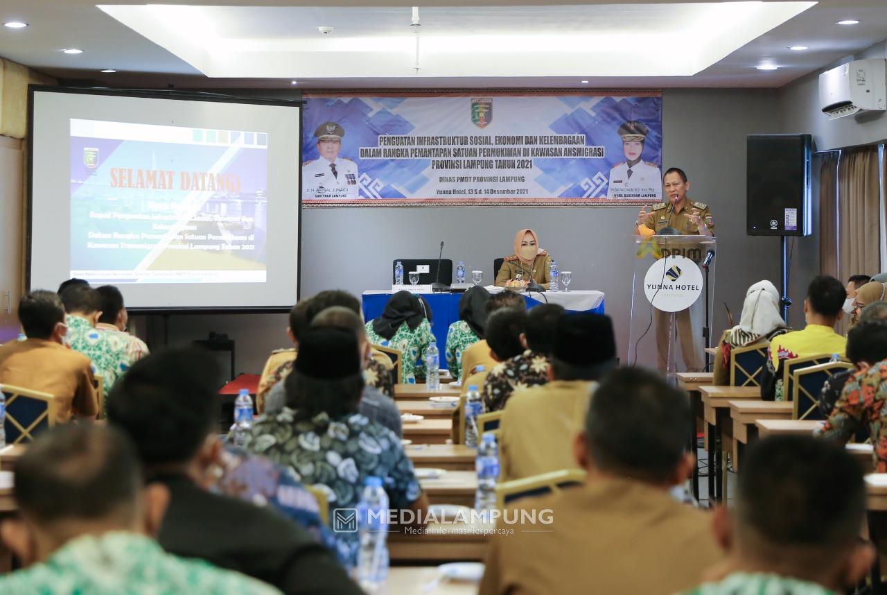 Pemprov Lampung Rapat Pembangunan dan Pengembangan Kawasan Transmigrasi