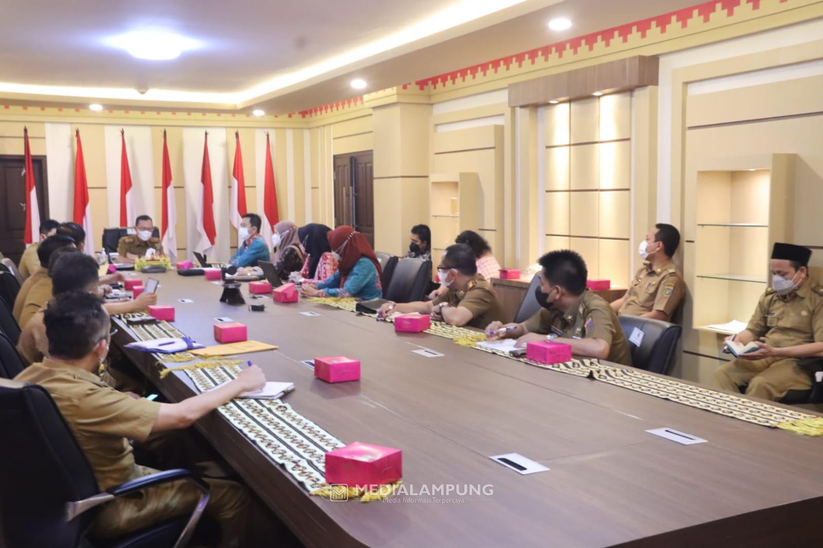 Sekdaprov Lampung Ikuti Exit Meeting dengan BPK Perwakilan Lampung