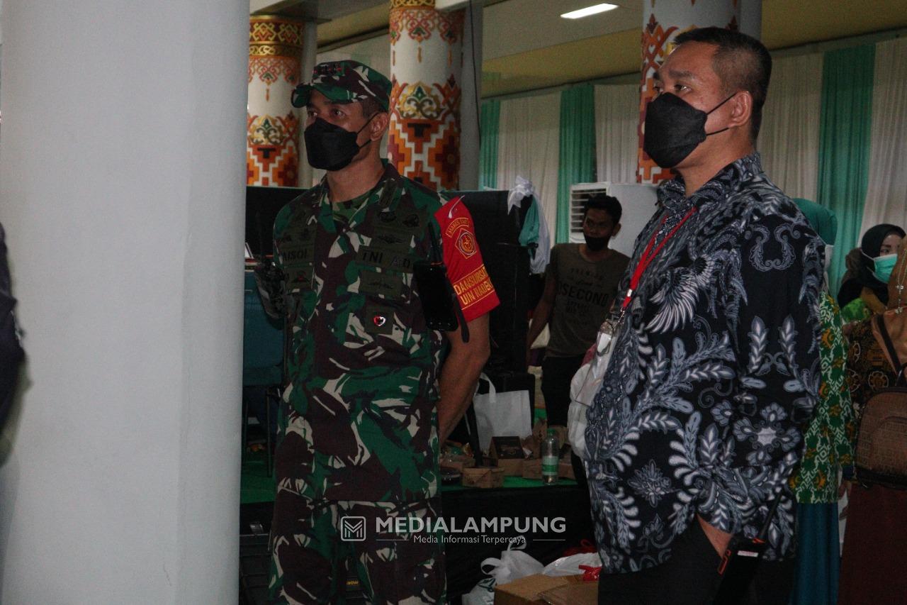 Dandim KBL Pantau Kegiatan Wapres RI Meresmikan Masjid Safinatul Ulum UIN Raden Intan