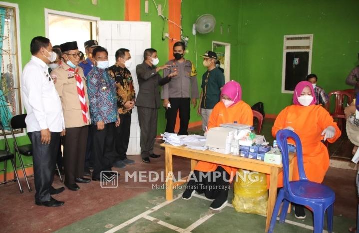 Progres Vaksinasi di Pringsewu Mencapai 70 Persen