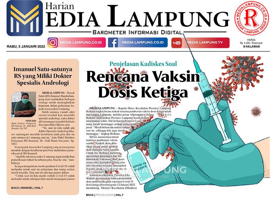  E-Paper Harian Media Lampung Edisi 5 Januari 2022