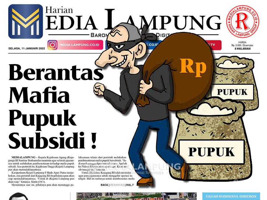  E-Paper Harian Media Lampung Edisi 11 Januari 2022