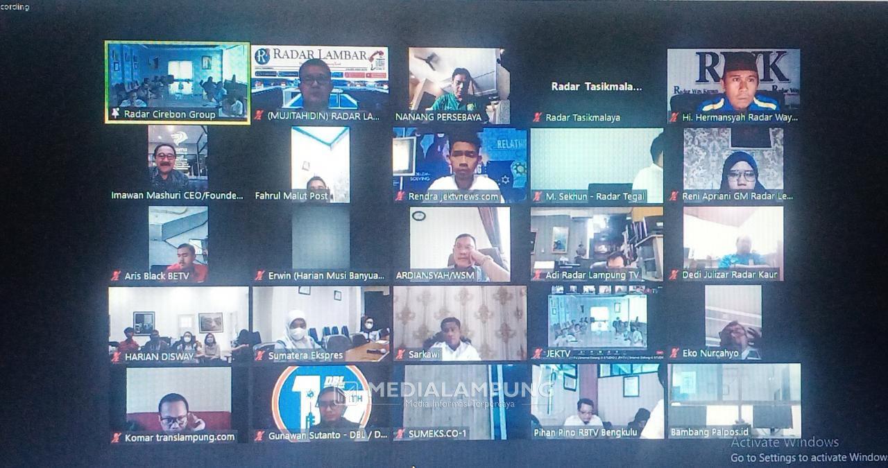 Radar Lambar-Media Lampung Ikuti Webinar Bersama Menko Marves LBP 