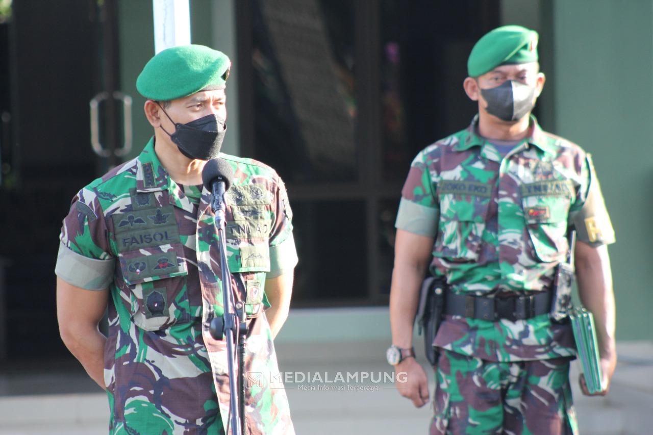 Pimpin Apel, Dandim KBL Tegaskan Personel Hindari Segala Bentuk Pelanggaran