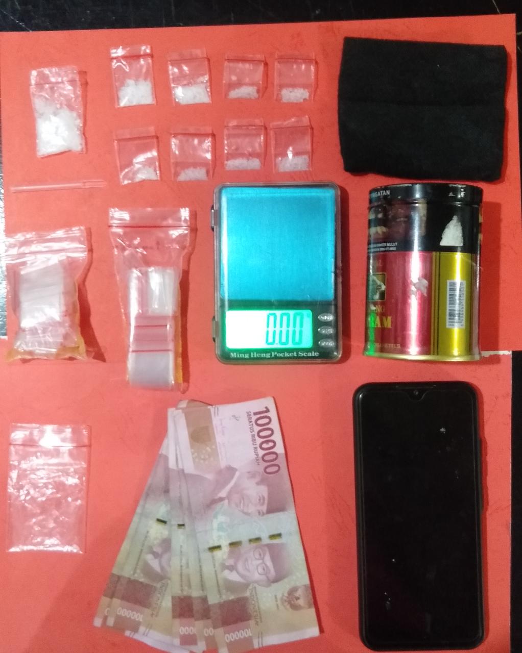 Tangkap Bandar Narkoba, Polres Lampura Amankan 5,19 Gram Sabu