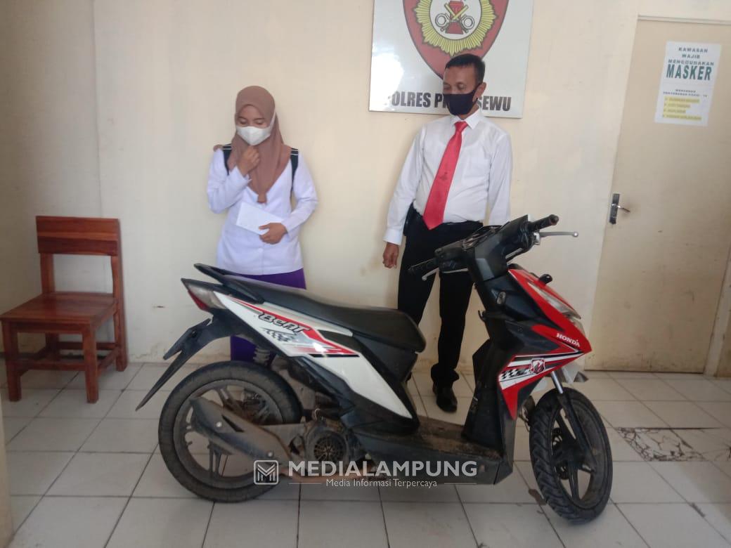 Selang Sehari, Motor yang Dicuri Berhasil Ditemukan