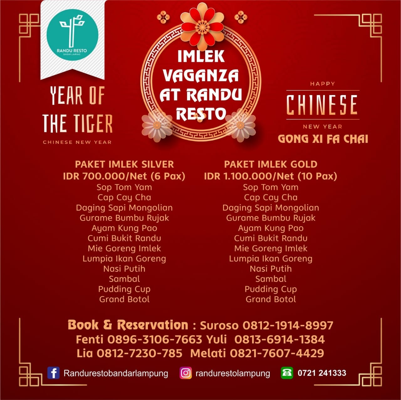 Bukit Randu Hotel Gelar Perayaan Imlek Bertema Vaganza