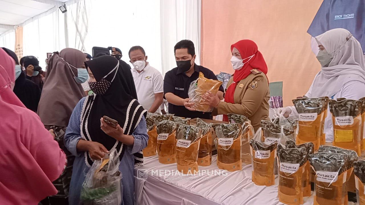 Kementerian BUMN dan PTPN Gelar Pasar Murah di Bandarlampung