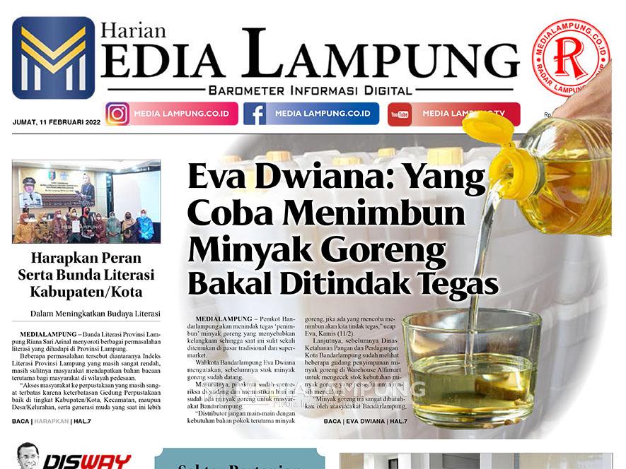 E-Paper Harian Media Lampung Edisi 11 Februari 2022
