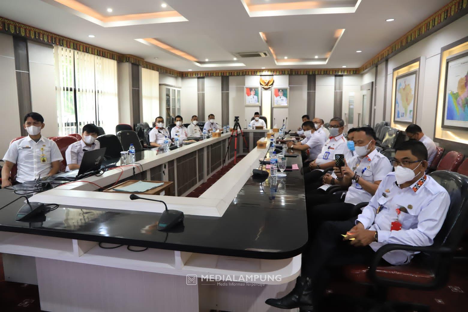 Pejabat Lambar Ikuti Acara Entry Meeting Bahas Pemeriksaan LKPD tahun 2021