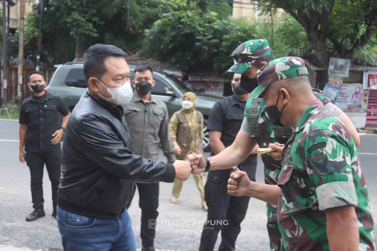 Dandim KBL Sambut Kunjungan Kasad Jenderal TNI Dudung Abdurachman di Bandarlampung
