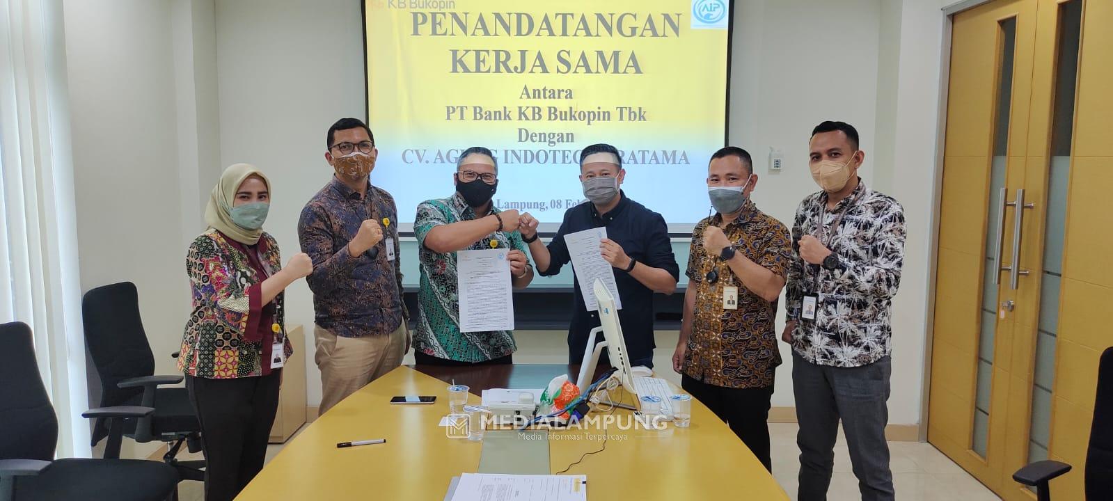 Bank KB Bukopin Lampung MoU dengan CV Agung Indotech Pratama