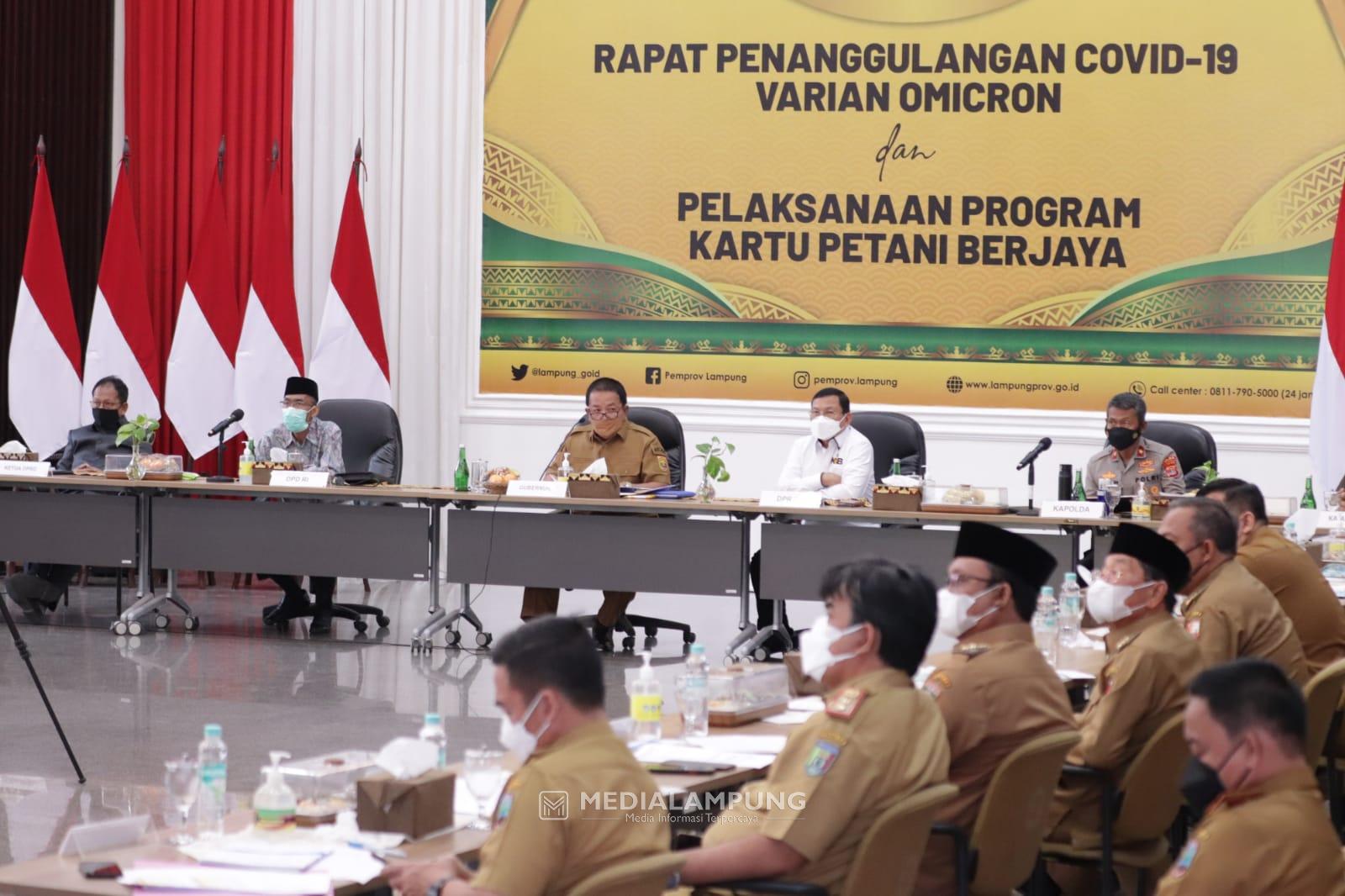 Gubernur Arinal Dorong Seluruh Bupati dan Walikota Lakukan Percepatan Vaksinasi