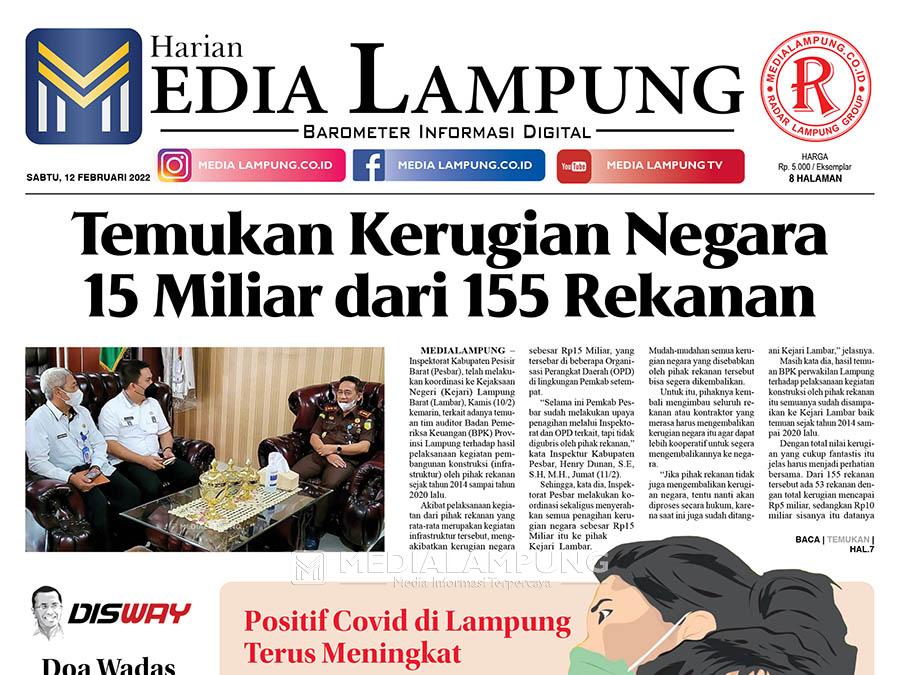 E-Paper Harian Media Lampung Edisi 12 Februari 2022