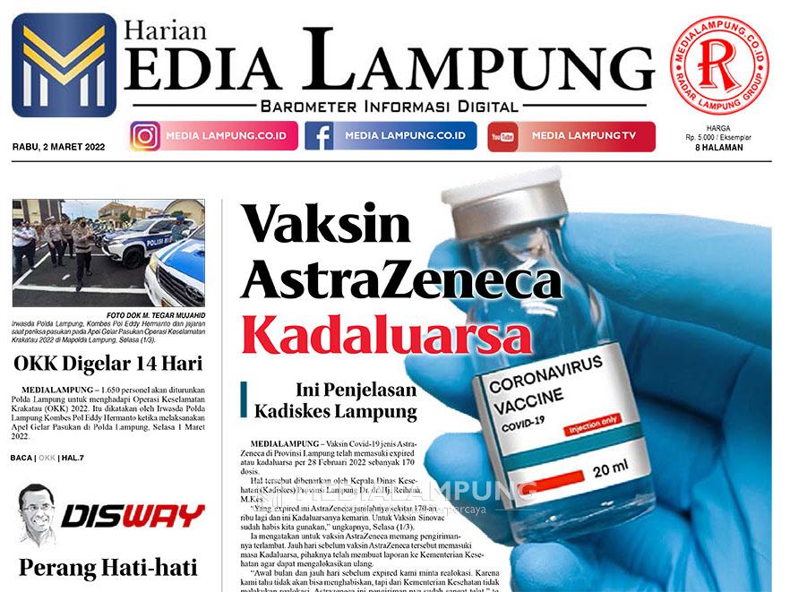 E-Paper Harian Media Lampung Edisi 2 Maret 2022