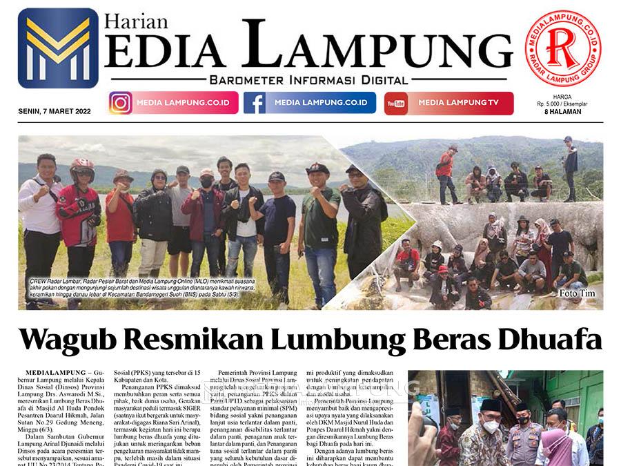 E-Paper Harian Media Lampung Edisi 7 Maret 2022