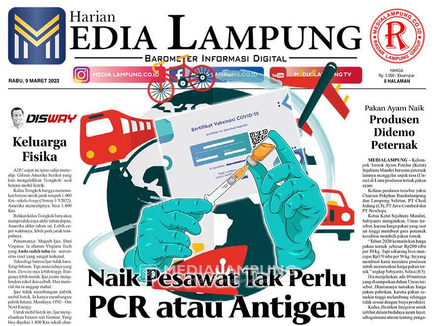 E-Paper Harian Media Lampung Edisi 9 Maret 2022