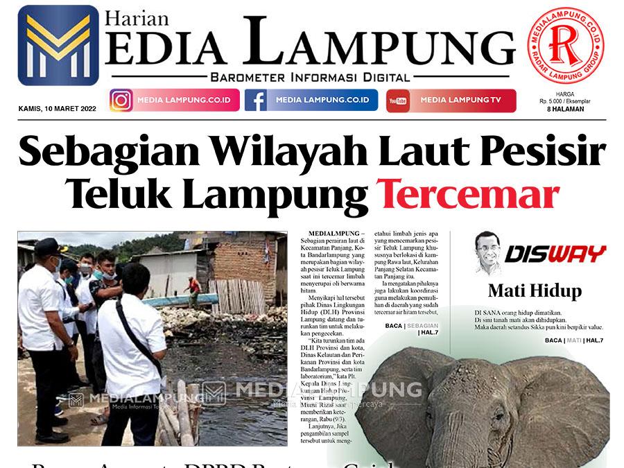E-Paper Harian Media Lampung Edisi 10 Maret 2022