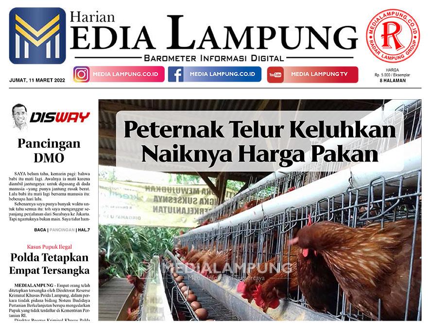 E-Paper Harian Media Lampung Edisi 11 Maret 2022
